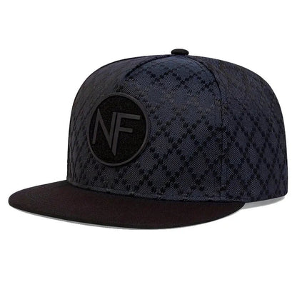 Unisex NF Letter Embroidery Hip-Hop Hats Spring and Autumn Outdoor Adjustable Casual Baseball Caps Sunscreen Hat Good Vibrations
