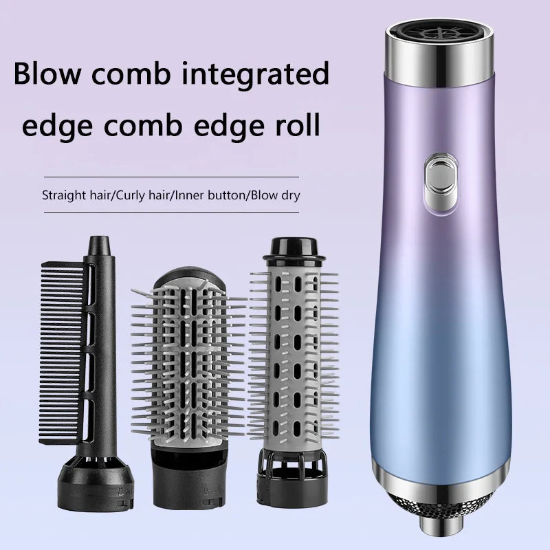 Hair Dryer Portable Comb lonic Hair Straightening Brush Hot Air Curling For Hair Roller Blow Dryer Quick Dry Hair Curler Curling Good Vibrations