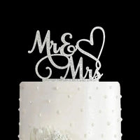 Mr and Mrs Cake Topper, Bride and Groom Sign Wedding/Engagement Cake Toppers Decoration Good Vibrations