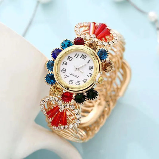 New Fashion Top Watches For Woman Big Vintage Casual Quartz Watch Ladies Stainless Steel Bracelet Watches For Gifts Reloj Mujer Good Vibrations