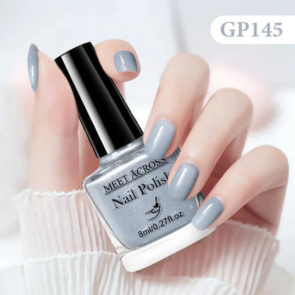 8ml Water-Based Nail Polish 48 Colors Long Lasting Quick Drying No Need of Lamp to Cure Nail Supplies Vernis for Nails Manicure Good Vibrations
