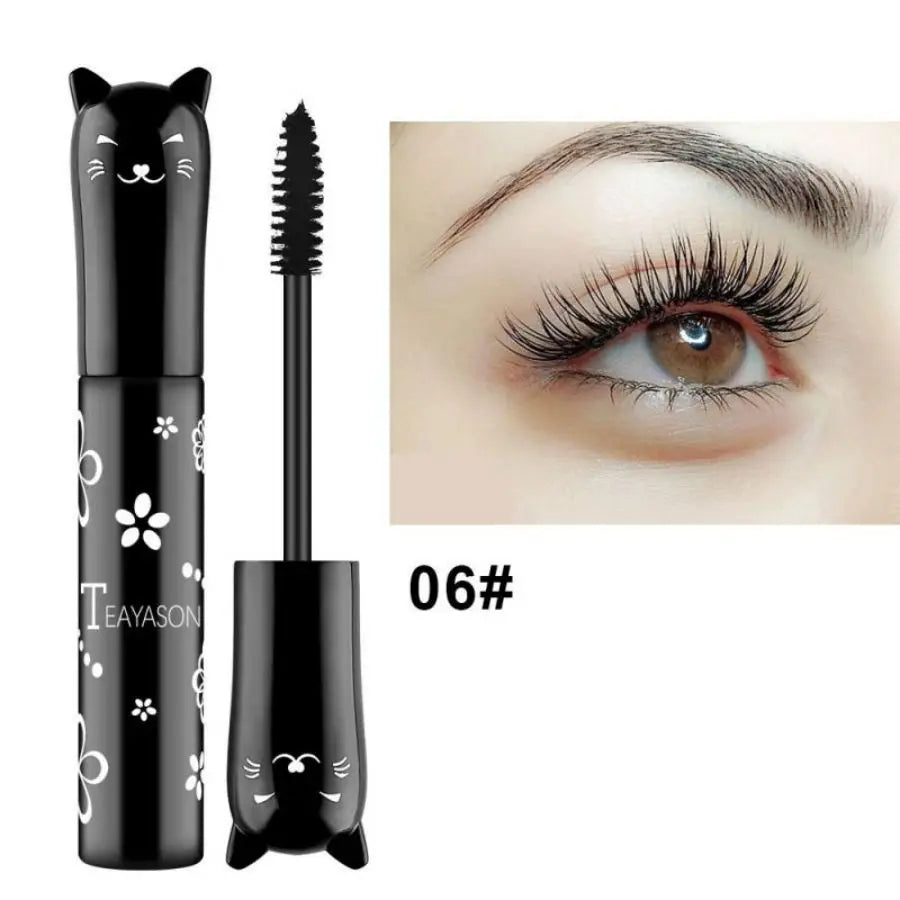 6-Colorful Mascara with Large Brush Head, Easy to Color, Non-Clumping, Non-Fading Mascara, White Purple, Sapphire Blue, Silver Coffee, Not Easy to Smudge, Mascara, Eyebrow Cream Good Vibrations