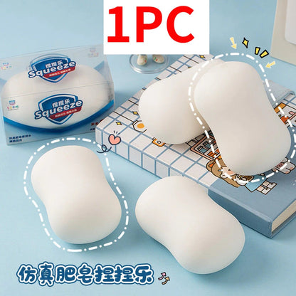 Squishy Soap Party Favors Gifts Simulated Soap Anti-Stress Fidget Toy Squishy Soap Desktop Accessiories Birthday Party Gifts S Good Vibrations