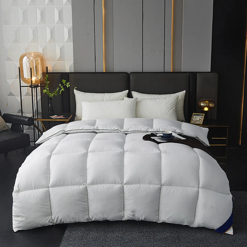 Winter Warm Thicken Duvet 100% Cotton Face Filling Fiber Down Quilts 150x200cm Home Sleeping White Duvet 1pc Good Vibrations