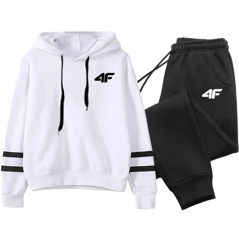 Hot Sales Women's Tracksuit Hoodies Stripe Casual Single Piece Sweatshirts and Daily Sweatpants Comfort Outdoor Jogging Sports Good Vibrations
