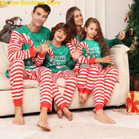 2026 Happy New Year's Clothes Gift Cartoon Family Cute Christmas Pajamas Set Mother Father Kids Matching Outfits Xmas Look Pjs Good Vibrations