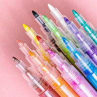 12 Color Nail Art Pens,Quick-Drying Acrylic Color Pens, Turn up DIY art on your fingertips to create a variety of wearable nails Good Vibrations