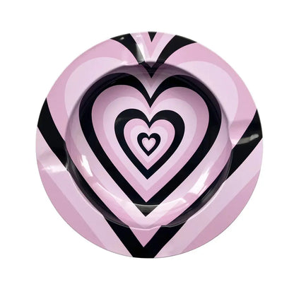 Bar Cigar Round Ashtray Tobacco Herb Metal Cigarette Rolling Tray Smoking Accessories Creative Personality Men's Gadgets GOOD Vibrations Adult Super Store