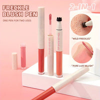 2 in 1 Freckle Blush Multi-pen Natural Wild Freckles + Atmospheric Blush Natural Color Rendering Double Head Double Effect Good Vibrations