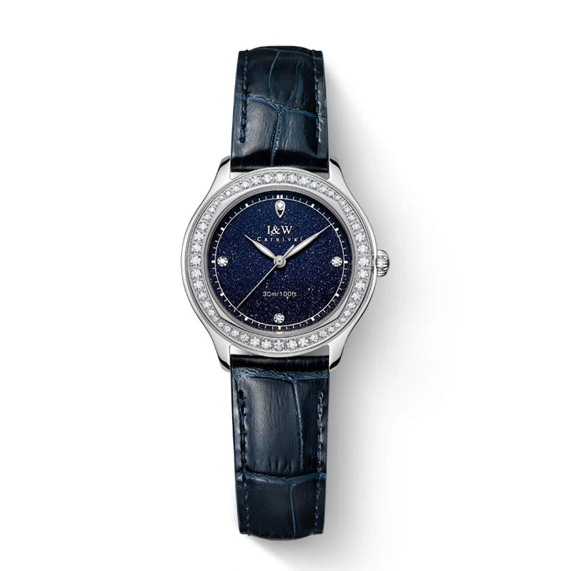 Relogio Feminino IW Fashion Diamonds Watches for Woman Sapphire Leather Luminous Waterproof Switzerland Made Quartz Watches 2025 Good Vibrations
