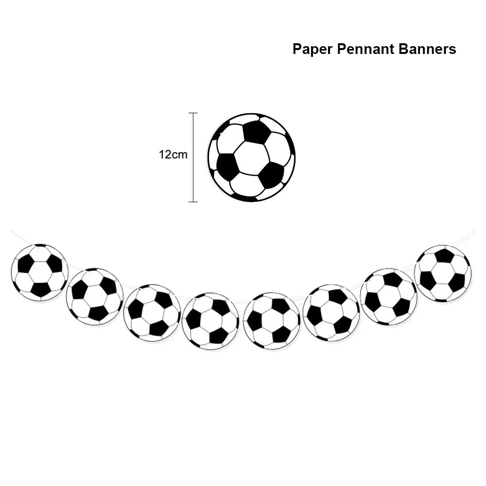 Soccer Party Hanging Decor Pull Flag Banner Spiral Football Birthday Party Soccer Club DIY Decoration Supplies Garland Pennant Good Vibrations
