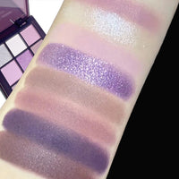 Purple charm dream girl nine-color eye shadow plate smoke purple low saturated pearl matte purple spicy multi-color eye shadow Good Vibrations