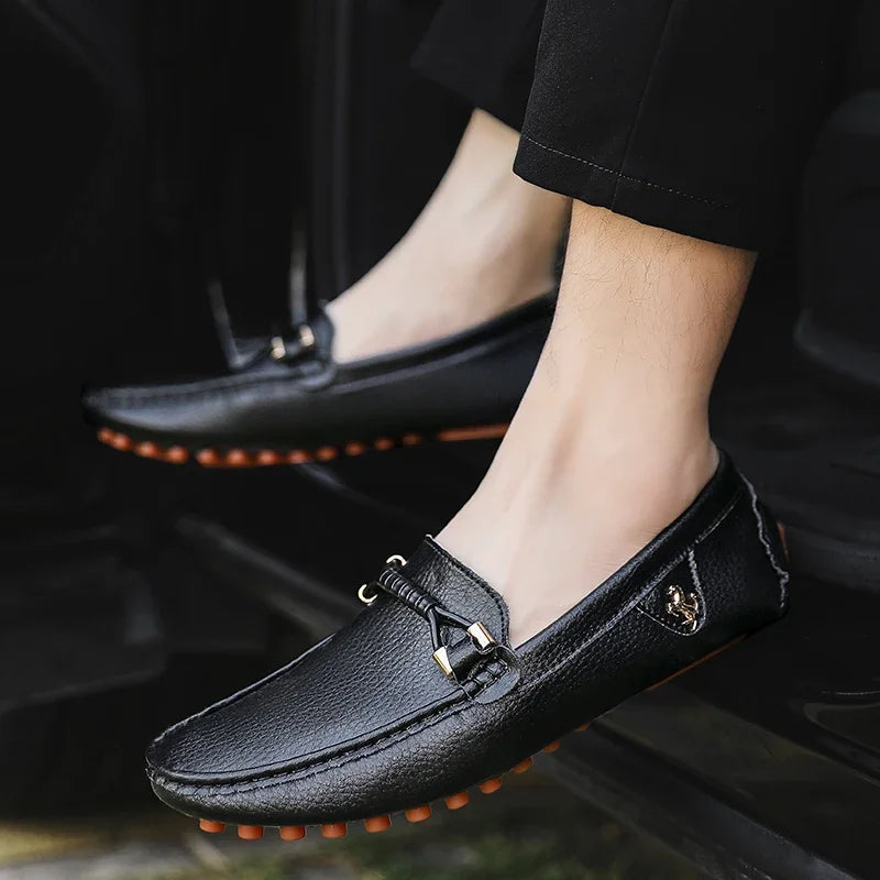 Mens Dress Shoes Men's Formal Leather Shoes for Men Elegant Casual Business Social Male Shoe Wedding Party Shoes Driving Shoe Good Vibrations