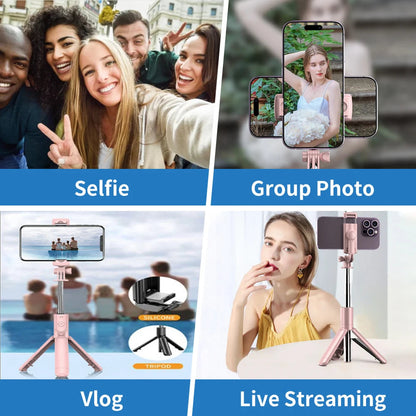 Wireless Selfie Stick Tripod Stand with Detachable Remote for iPhone Mobile Phone Tiktok Live Streaming Good Vibrations Adult Super Store