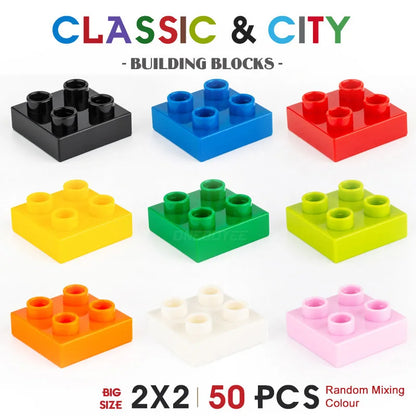 NEW Big Building Blocks For Toddlers Baby Large Classic Building Bricks Set Toys Kids Christmas Gift Compatible With Major Brand Good Vibrations