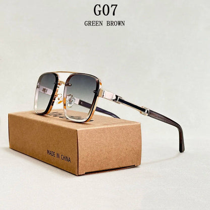 New Sunglasses For Men Luxury Fashion Glasses Sunscreen  Square Sunglasses Women Trendy Vintage Gafas De Sol Hombre Zonnebril Su Good Vibrations