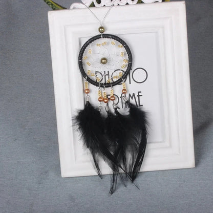 Car Ornament Interior Accessories Dream Catcher Car Pendant for Girls Feather Crystal Mirror Hanging Pendant Home Decor Lucky Good Vibrations