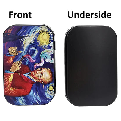 Cigarette Case Box Flip Cap Tobacco Storage Smoke Humidor Rolling Paper Jewelry Candy Coin Key Organizer Tin Flip Gifts Sealed Good Vibrations