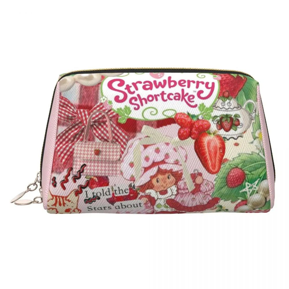 Like Strawberry ShortCake (30) Women Cosmetic Bags Travel Makeup Organizer Pouch Toiletry Storage Dopp Kit Case Good Vibrations