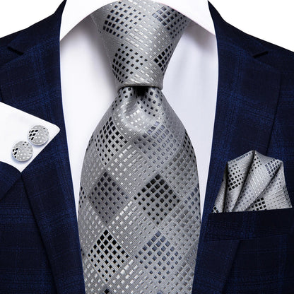 Hi-Tie 8.5cm Business Black Solid Paisley 100% Silk Men's Tie Neck Strip Ties for Men Formal Luxury Wedding Neckties Gravatas Good Vibrations