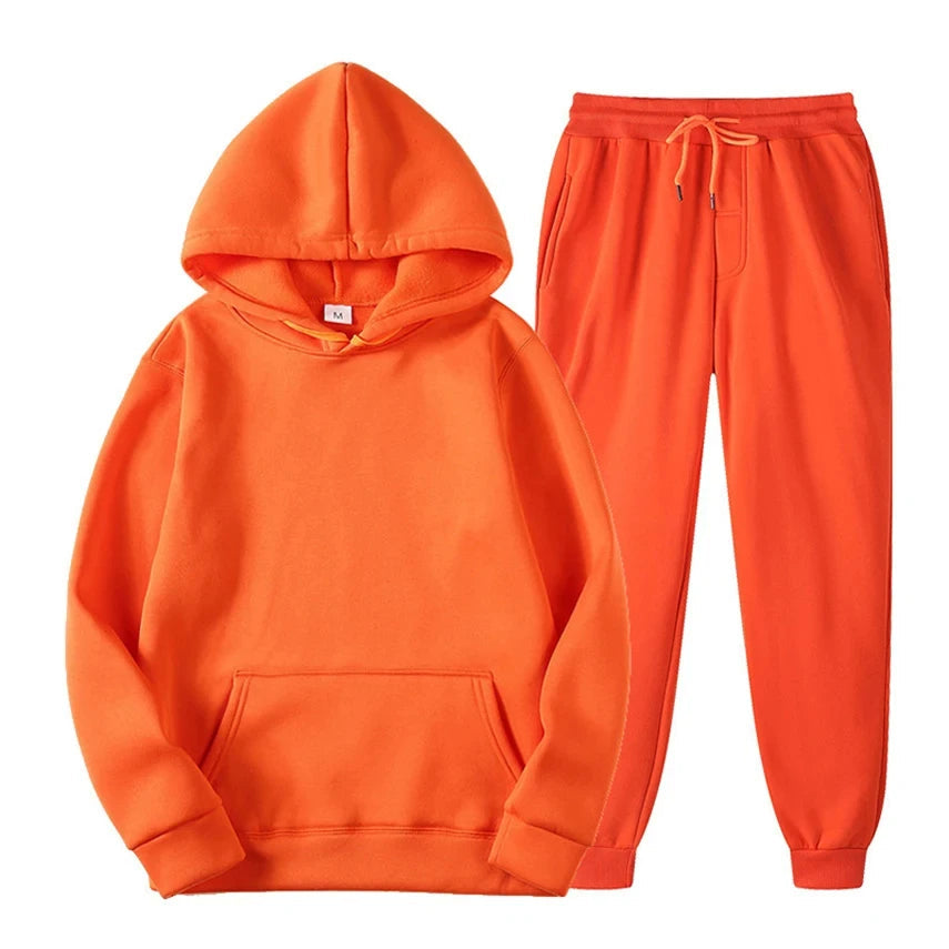 2024 Winter Brand Tracksuits Men's sets Long Sleeve Pullover + Jogging Trousers 2pcs Sets Fitness Running Suits sportswer Male Good Vibrations
