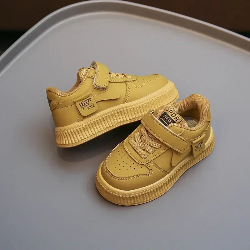 Spring Autumn Children Shoes Small White Shoes Low-top Board Girls Baby Sneaker New Kids Sport Shoes Boys Student Casual Sneaker Good Vibrations