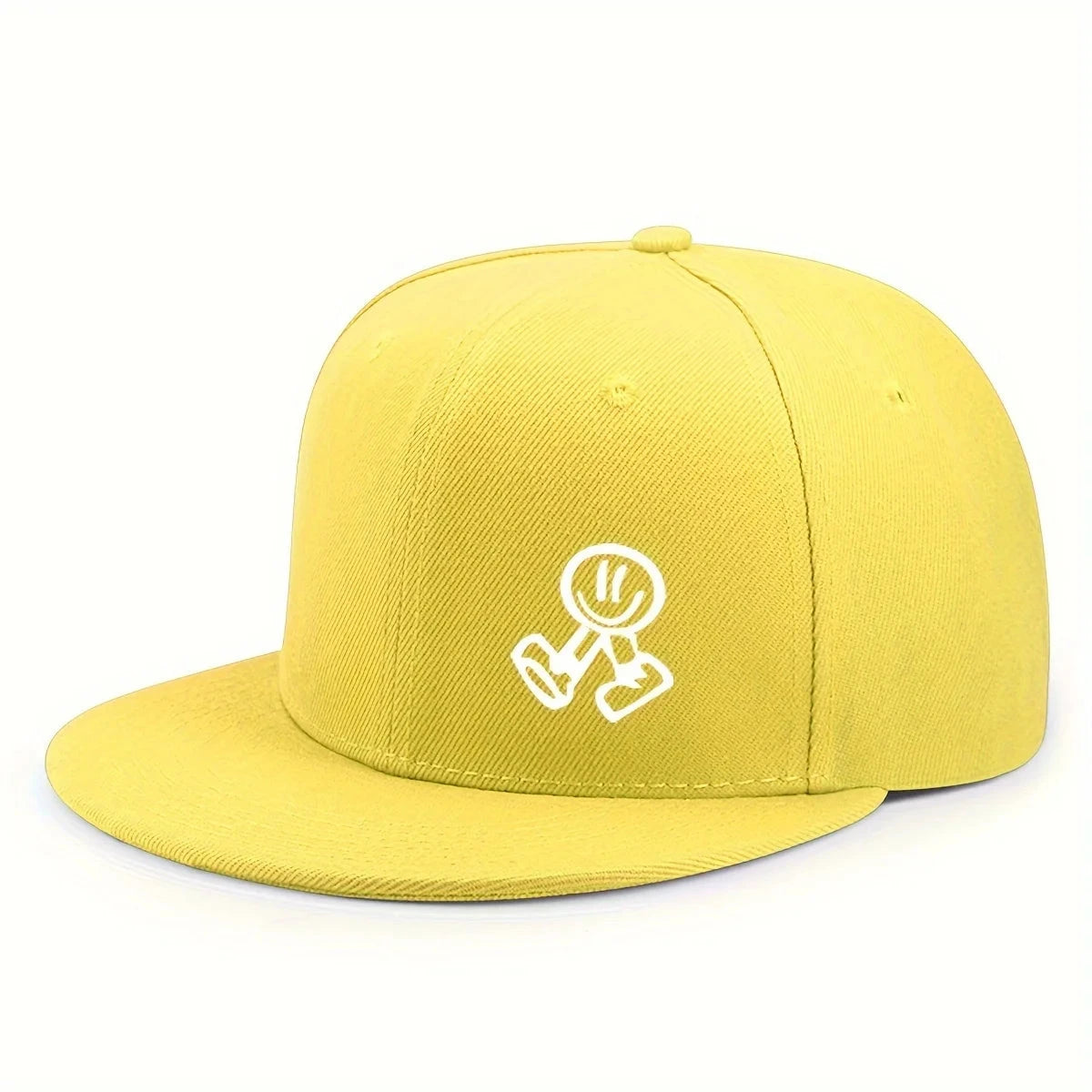 Hats for women in spring and summer, outdoor flat brimmed hats for men, hardtop breathable wide brimmed hip-hop hats, American s Good Vibrations