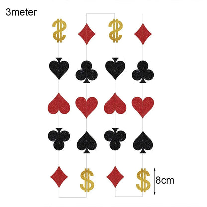 Casino Theme Party Decorations Las Vegas Hanging Poker Cube Dice Hanging Casino Party Ceiling for Casino Night Decor Supplies Good Vibrations