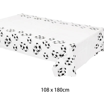 Soccer Party Disposable Tableware Paper Plates Cups Napkins Tablecloth Soccer Birthday Party Decoration Good Vibrations