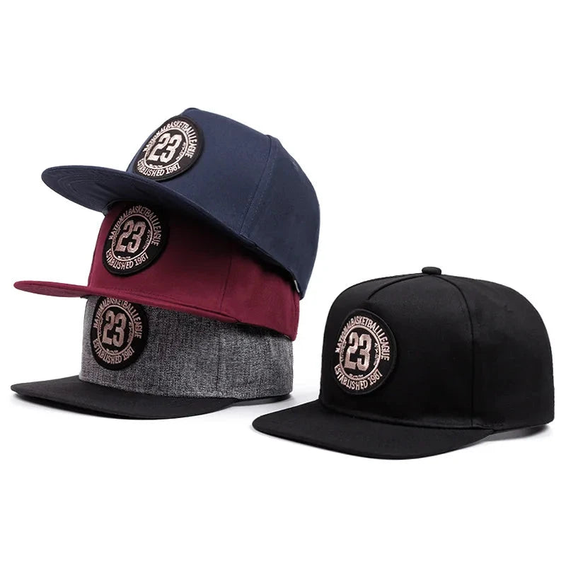 Outdoor Sports Hat Men's and Women's Flat Brim Hat  Breathable Personality Sticker Street Embroidered Hip Hop Hat Sunscreen Cap Good Vibrations