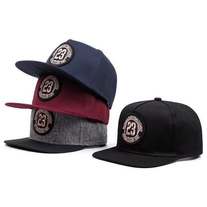 Outdoor Sports Hat Men's and Women's Flat Brim Hat  Breathable Personality Sticker Street Embroidered Hip Hop Hat Sunscreen Cap Good Vibrations