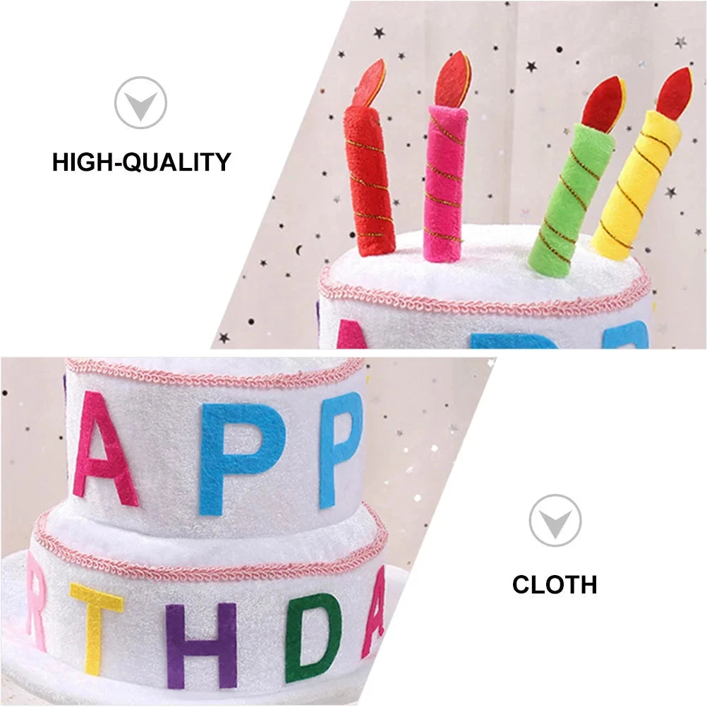 Birthday Hat Headwear Headdress Party Supplies Decorative for Kids Caps Children Hats Good Vibrations