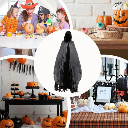 Halloween Cape Unisex Halloween Ghost Dementors Cosplay Costume Horror Dress Up Cape Halloween Horror Costume Cloaks Props Good Vibrations