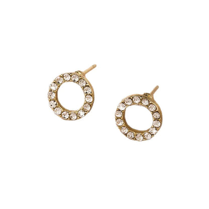 New simple round earrings with super flashy elegant and light luxury design, classic and versatile. Good Vibrations