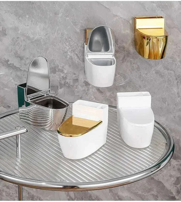 Creative Toilet Ashtray Home Bathroom Storage Cigarette Case with Lid Wall-mounted Plastic Ashtray Suitable for Home Office Use Good Vibrations Adult Super Store