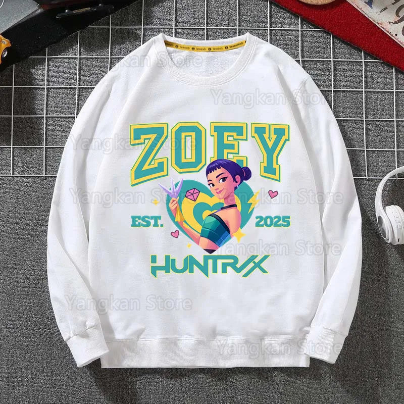 Kpop Demon Hunter Classic Men Women Hooded Sweatshirt K Pop Demon Hunters Fashion Graphic Casual Hoodie Good Vibrations