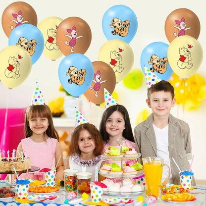30/20/10pcs Winnie Pooh Theme Birthday Party Latex Balloons Set Blue Yellow Latex Balloon Baby Shower Decoration Supplies Good Vibrations