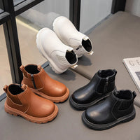 Children Fashion Boots Soild Color Versatile Kids Short Boots Soft Bottom Non-slip 2025 Autumn Winter New Boys Girls Ankle Boots Good Vibrations
