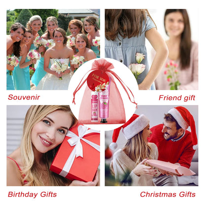 96pcs gift set hand cream and lip balm, with thank you card and organza bag, suitable for wedding, ladies party Good Vibrations