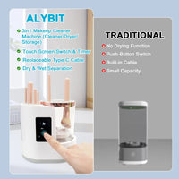 Electric make-up brush cleaner for all beauty make-up brush sets, contour, eyeshadow, blush brushes, concealer foundation Good Vibrations