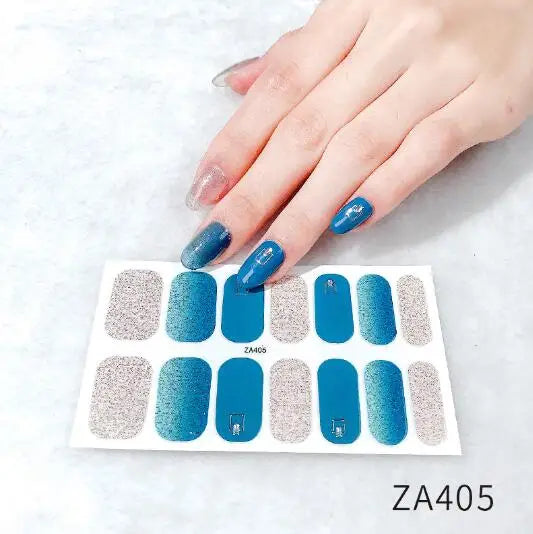 Nail Stickers DIY Decals For Nail Art Wraps Women Beauty Full Cover Nail Manicures Decorations Uñas Postizas Press On Nails Good Vibrations