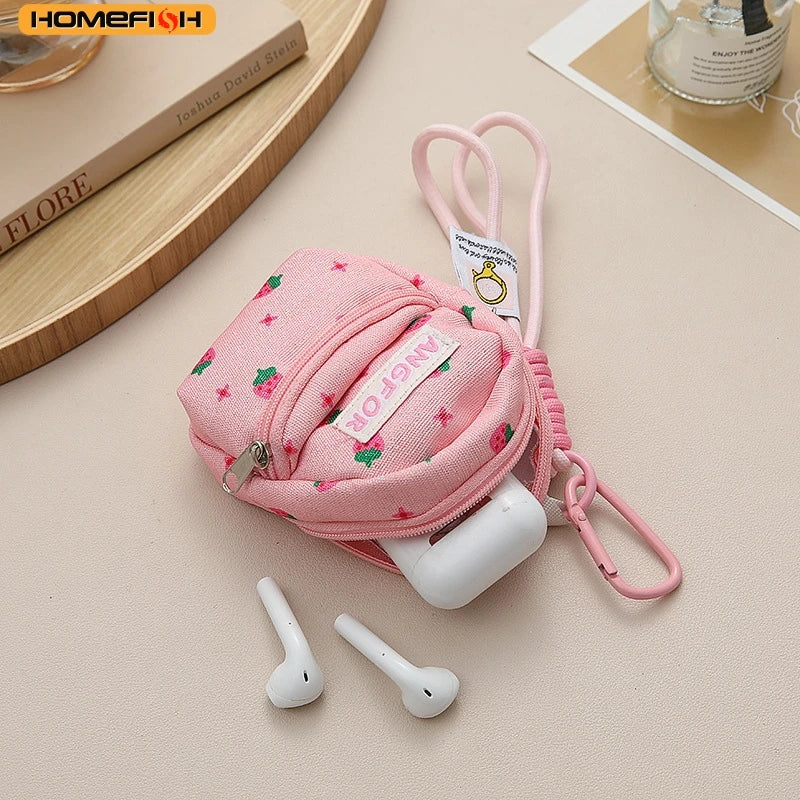 HOMEFISH Women's Bag Pendants Lipstick Earphones Mini Storage Bag Trendy Versatile Bag Accessories Multifunctional Coin Purses Good Vibrations