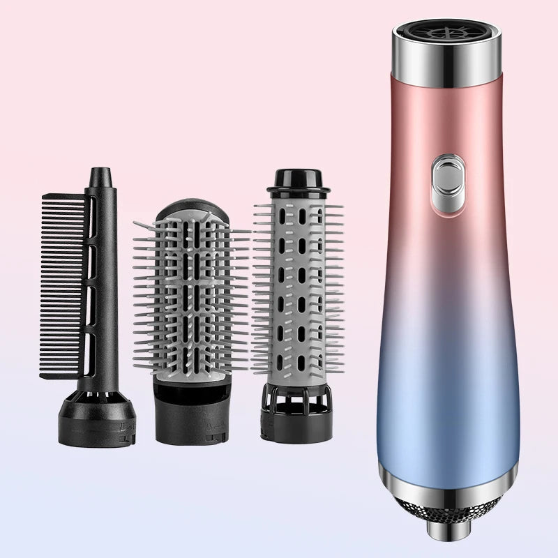 Hair Dryer Portable Comb lonic Hair Straightening Brush Hot Air Curling For Hair Roller Blow Dryer Quick Dry Hair Curler Curling Good Vibrations