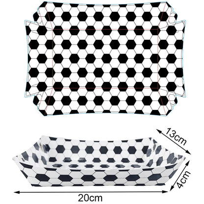 Soccer Party Disposable Tableware Paper Plates Cups Napkins Tablecloth Soccer Birthday Party Decoration Good Vibrations