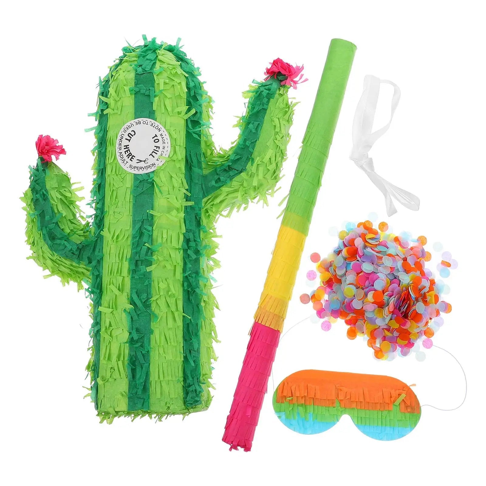 Green Cactus Toys Creative Pinata Party Decorations Bridal Shower Fiesta Mexico Event Bulk Mini Pinatas Cactus Decorations Large Good Vibrations