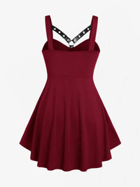 ROSE GAL Womens Plus Size Curve High Low Tank Tops Gothic Sleeveless Strap Tank Top Good Vibrations