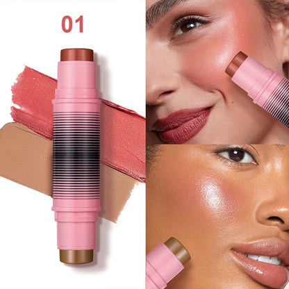 Blush and contour multi-purpose stick. Simplify your daily makeup routine. Each duo of powder blushes will enhance your look Good Vibrations