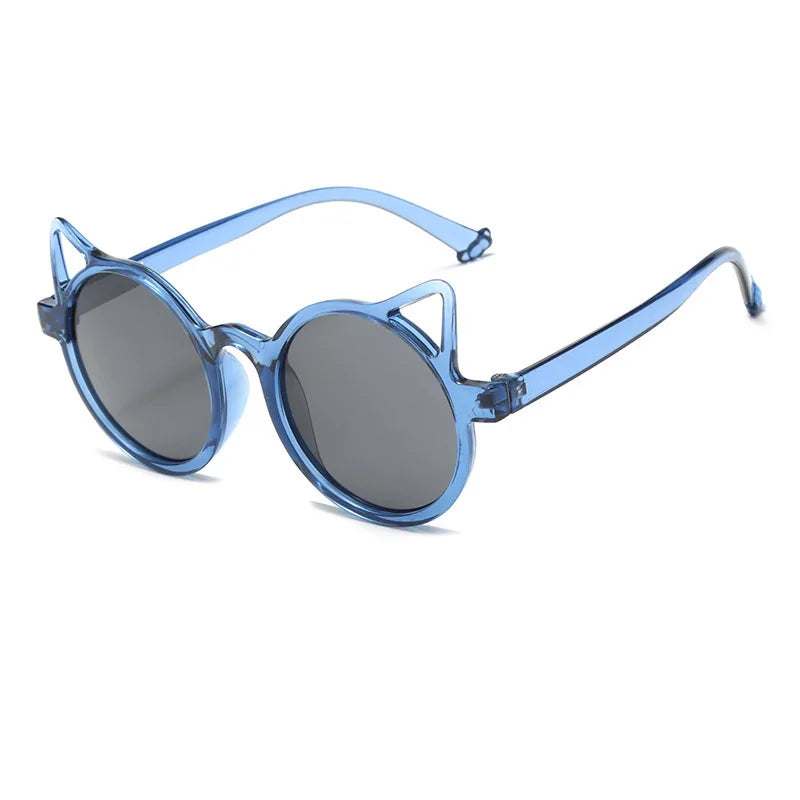 Girls Boys Cute Animal Cartoon Ears Sunglasses Outdoor Sun Protection Children Lovely Vintage Sunglasses Protection Classic Kids Good Vibrations