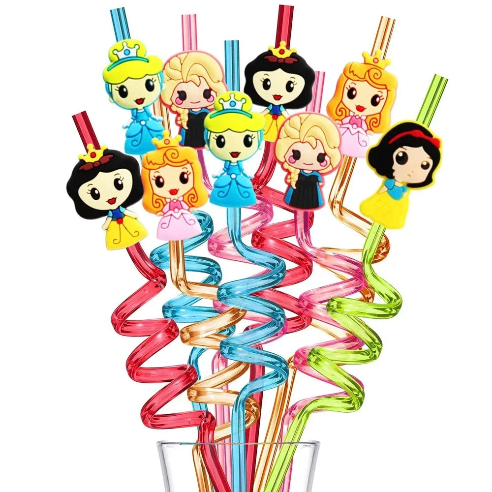 Princess Party Favor Girls' Happy Birthday Banner Princess Pinata Fillers Mask Stickers Disposable Tableware Set Decorations Good Vibrations