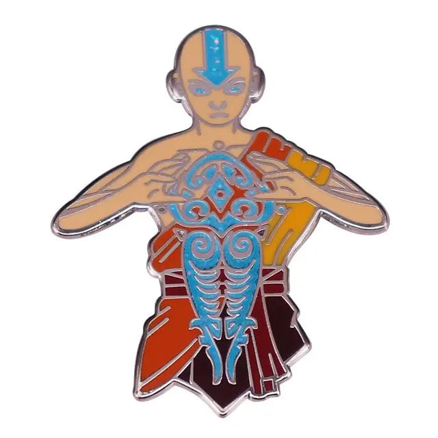 AVATAR The Last Airbender Enamel Pins Tui and La Appa Aang Metal Brooch Badge Fashion Jewellery Backpack Accessory Gifts Good Vibrations